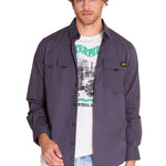 Camisa Manga Larga Hombre Utility Gris Cat
