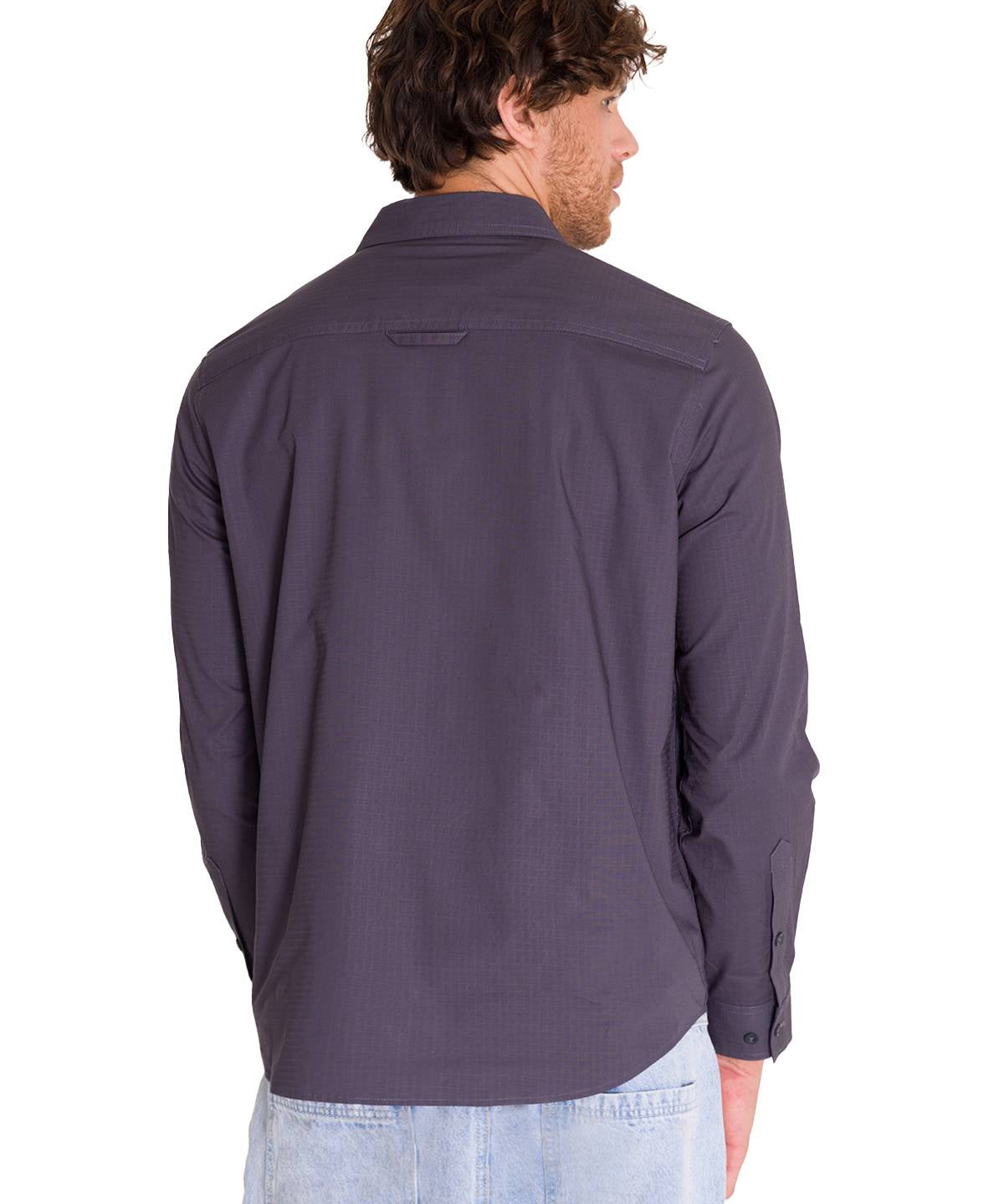 Camisa Manga Larga Hombre Utility Gris Cat