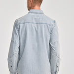 Camisa Manga larga Casual Hombre DENIM L/S SHIRT Azul claro CAT