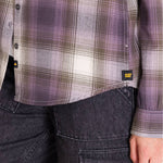 Camisa Manga Larga Mujer Flannel Relaxed Lila L/S Cat