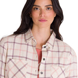 Camisa Manga Larga Mujer Flannel Relaxed L/S Rosa Pálido Cat