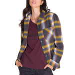 Camisa Manga Larga Mujer Flannel Relaxed L/S Púrpura Cat