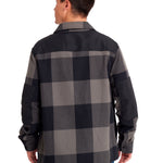 Camisa Manga larga Casual Hombre FLANNEL SNAP FRONT SHIRT JACKET Negro CAT