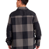 Camisa Manga larga Casual Hombre FLANNEL SNAP FRONT SHIRT JACKET Negro CAT