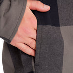 Camisa Manga larga Casual Hombre FLANNEL SNAP FRONT SHIRT JACKET Negro CAT