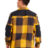 Camisa Manga larga Casual Hombre FLANNEL SNAP FRONT SHIRT JACKET Amarillo CAT