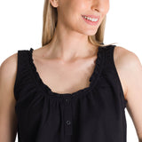 Blusa Sin Mangas Mujer U-Neck Negro CAT