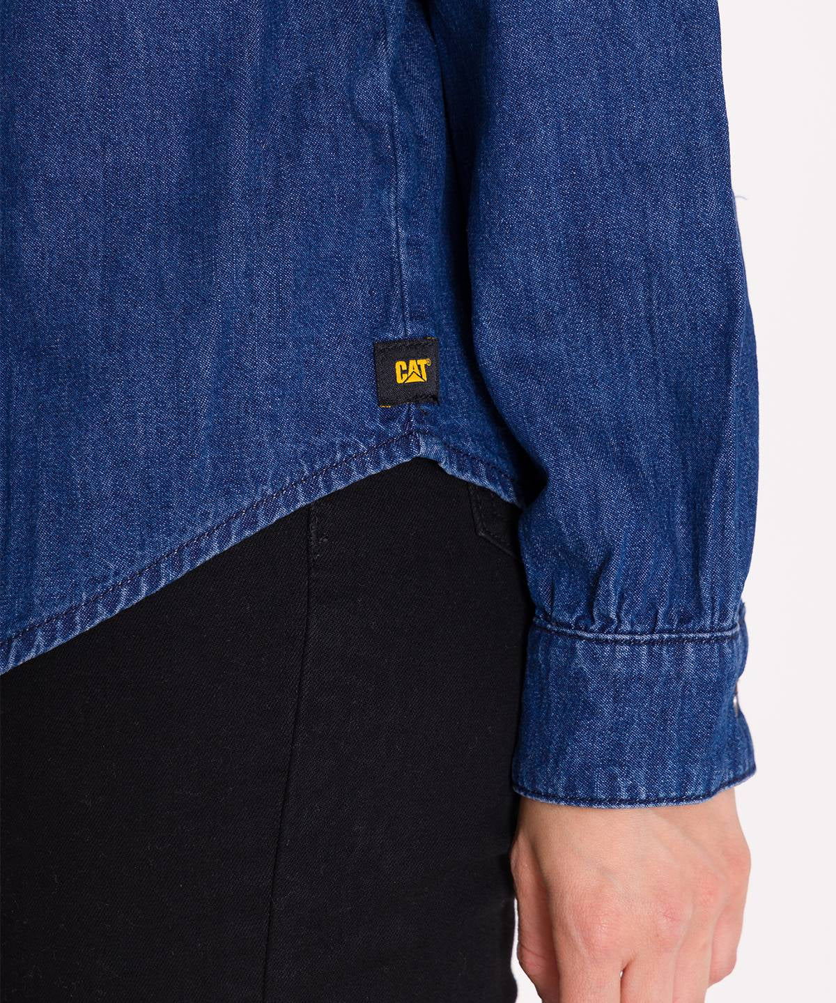 Camisa Manga Larga Casual Mujer DENIM RELAXED L/S Azul Cat