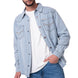 Camisa Denim Manga Larga Hombre Western Celeste Cat