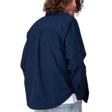 Camisa Manga Larga Hombre Convertible L/S Popl Azul