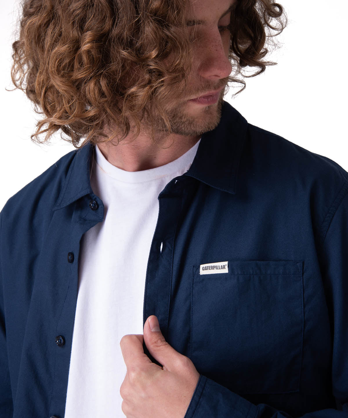 Camisa Manga Larga Hombre Convertible L/S Popl Azul