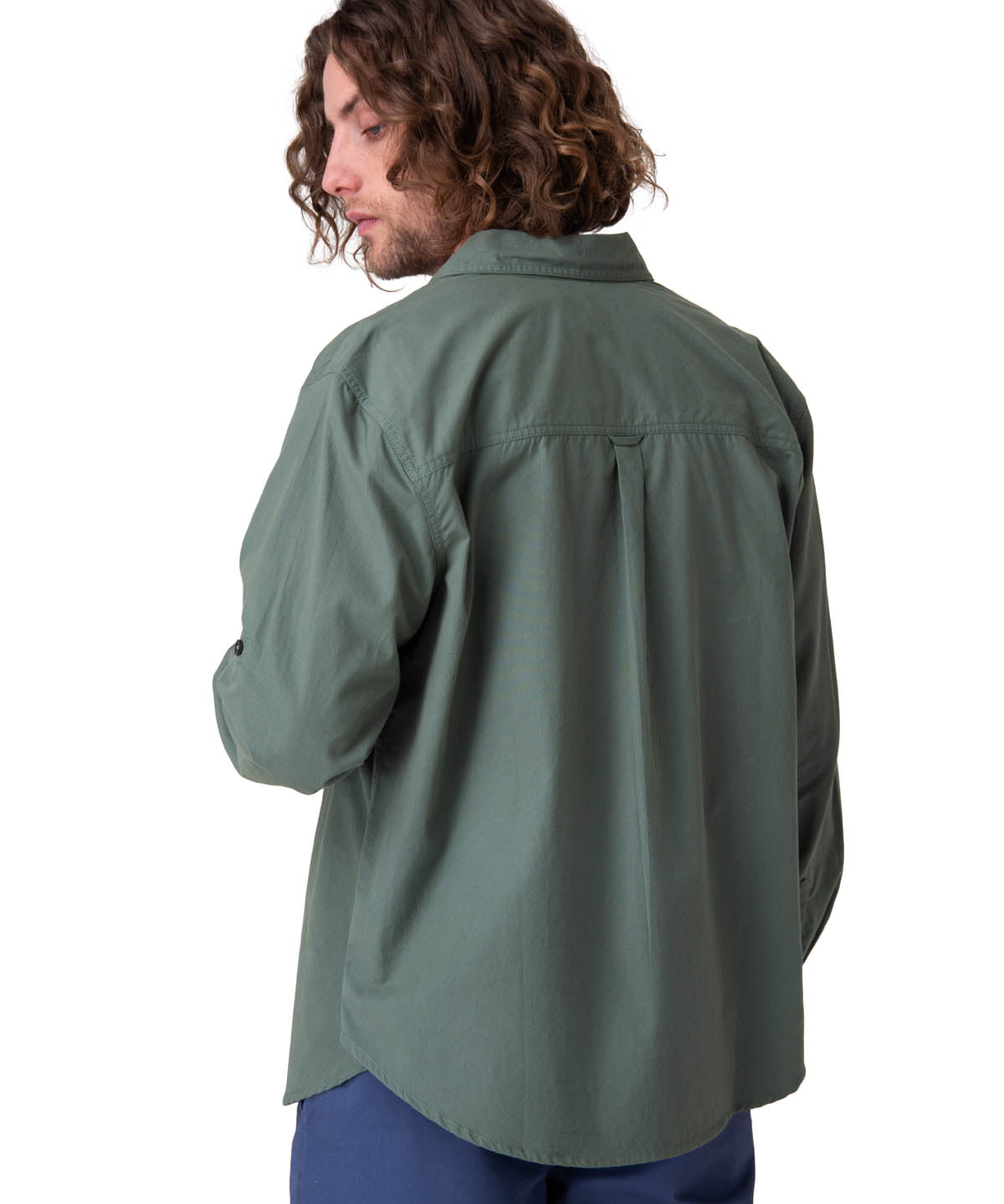 Camisa Manga Larga Hombre Convertible L/S Popl Verde