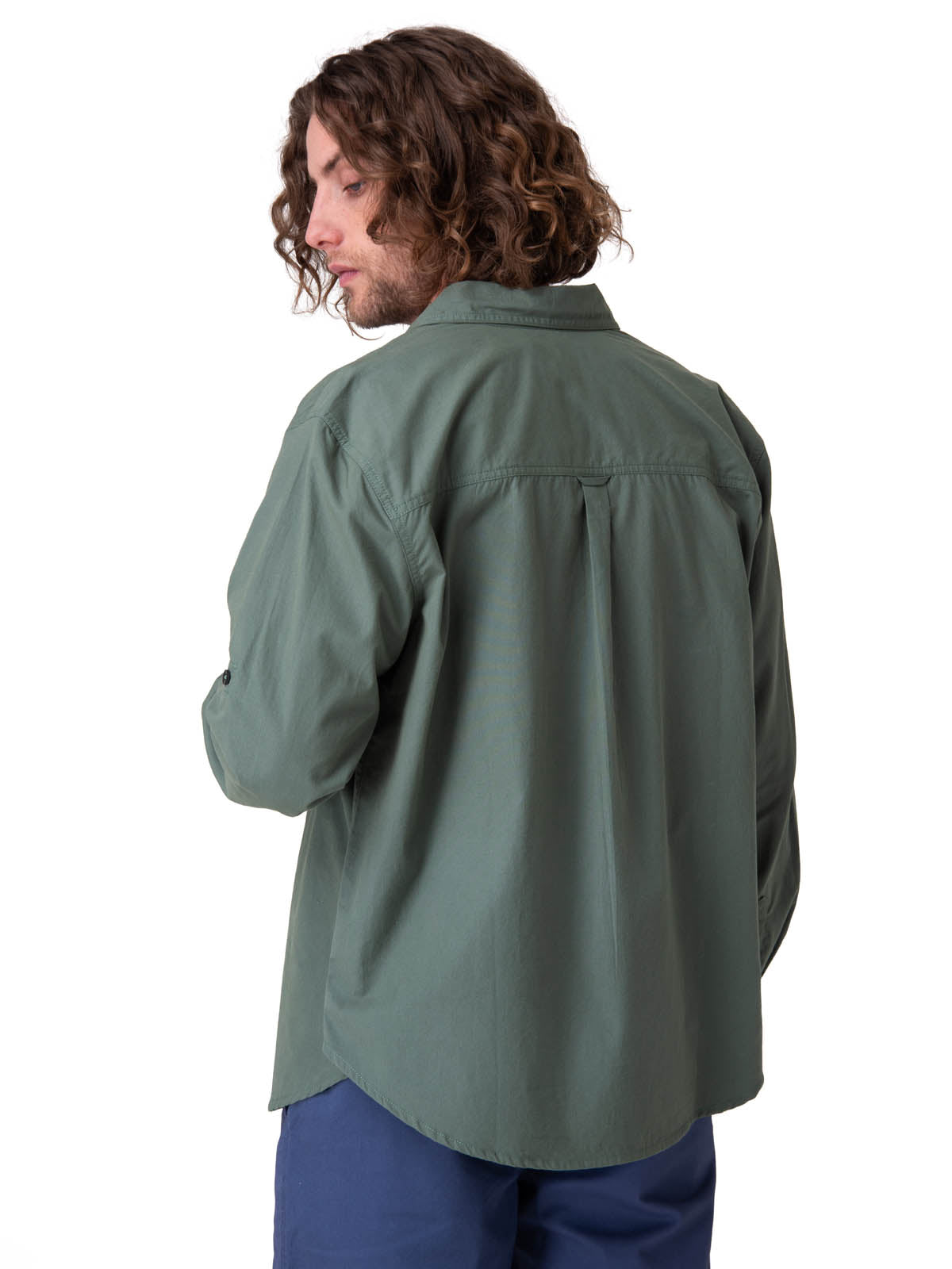 Camisa Manga Larga Hombre Convertible L/S Popl Verde