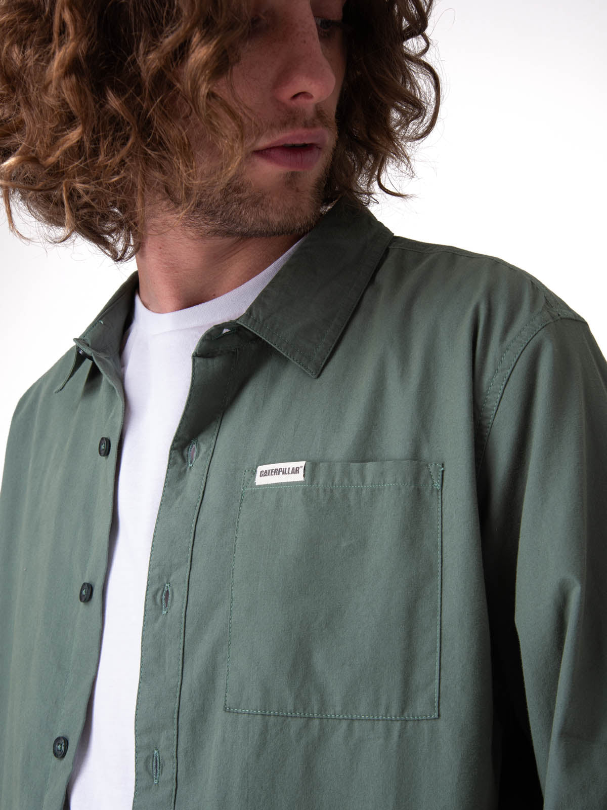 Camisa Manga Larga Hombre Convertible L/S Popl Verde