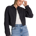Chaqueta Twill Mujer Negro CAT