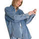 Chaqueta Oversized Mujer Denim Azul CAT
