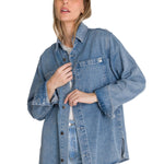 Chaqueta Oversized Mujer Denim Azul CAT