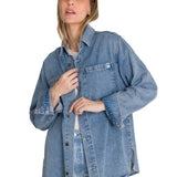 Chaqueta Oversized Mujer Denim Azul CAT
