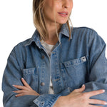 Chaqueta Oversized Mujer Denim Azul CAT