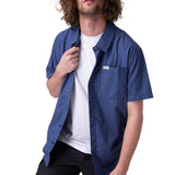 Camisa Manga Corta Hombre Poplin Shirt Ii Azul