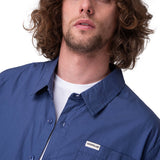 Camisa Manga Corta Hombre Poplin Shirt Ii Azul