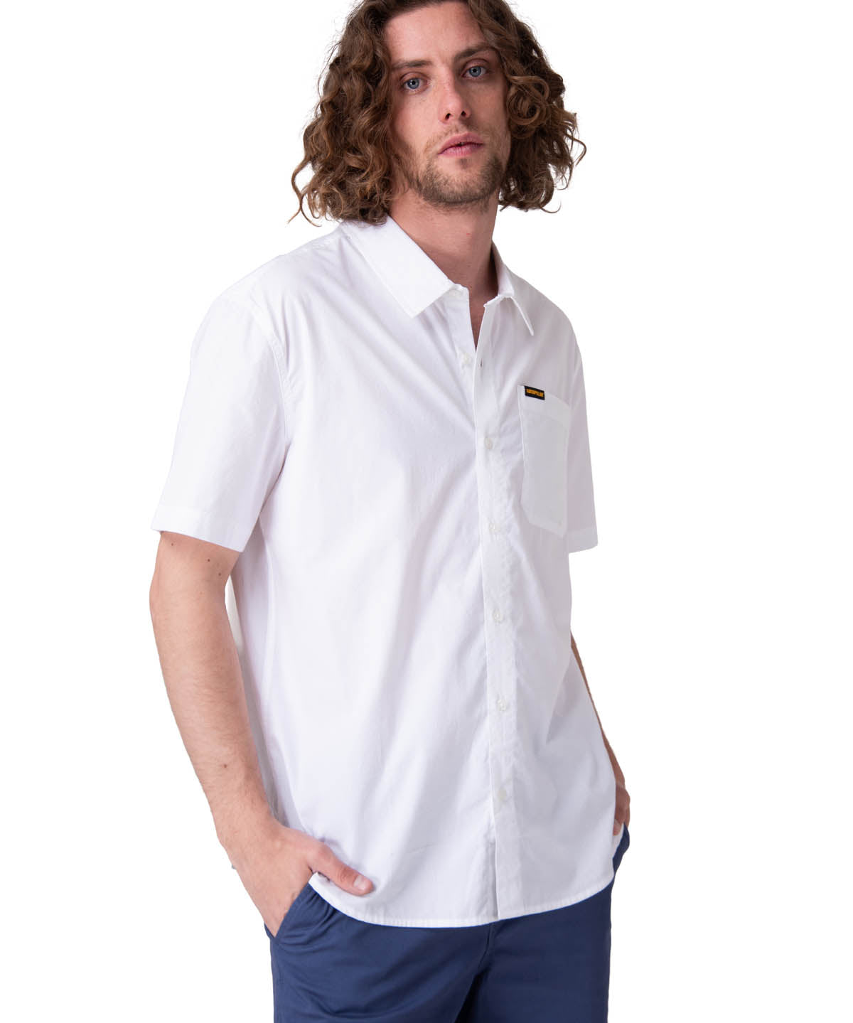 Camisa Manga Corta Hombre Poplin Shirt Ii Blanco