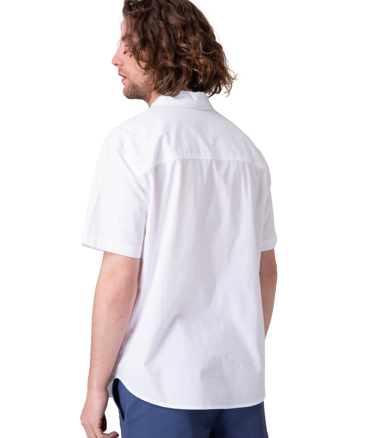Camisa Manga Corta Hombre Poplin Shirt Ii Blanco