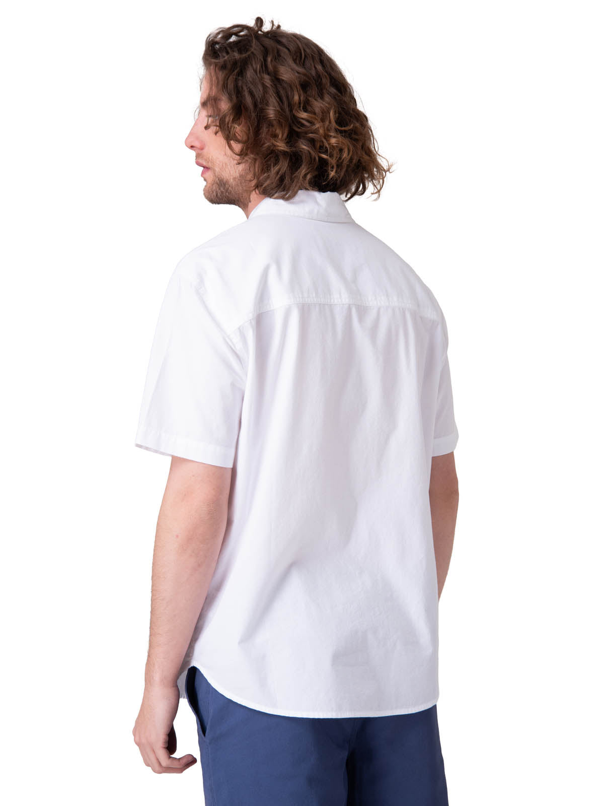Camisa Manga Corta Hombre Poplin Shirt Ii Blanco