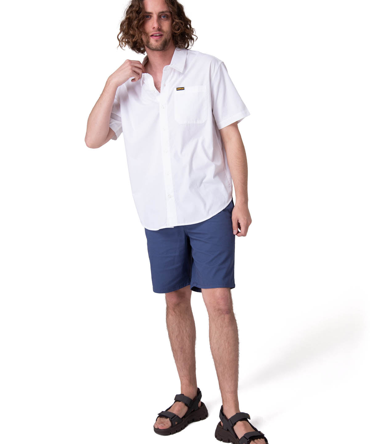 Camisa Manga Corta Hombre Poplin Shirt Ii Blanco