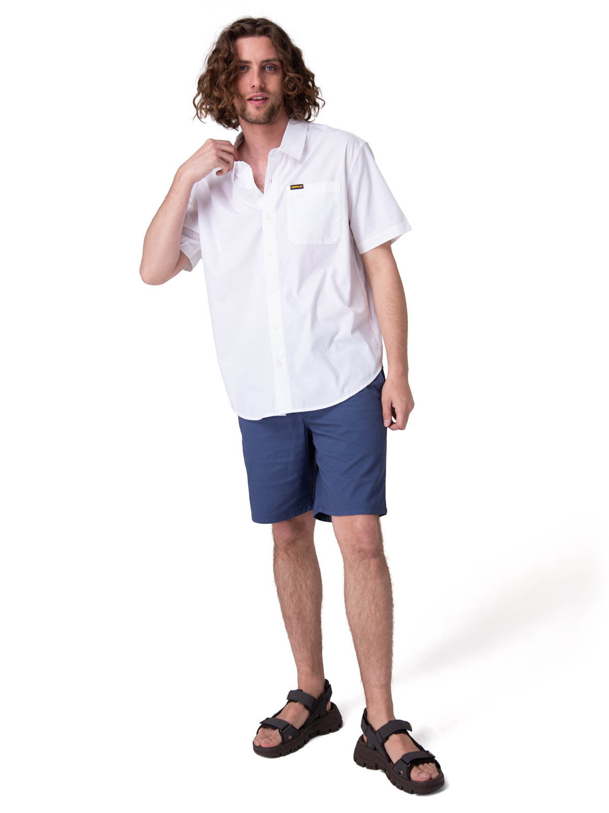 Camisa Manga Corta Hombre Poplin Shirt Ii Blanco