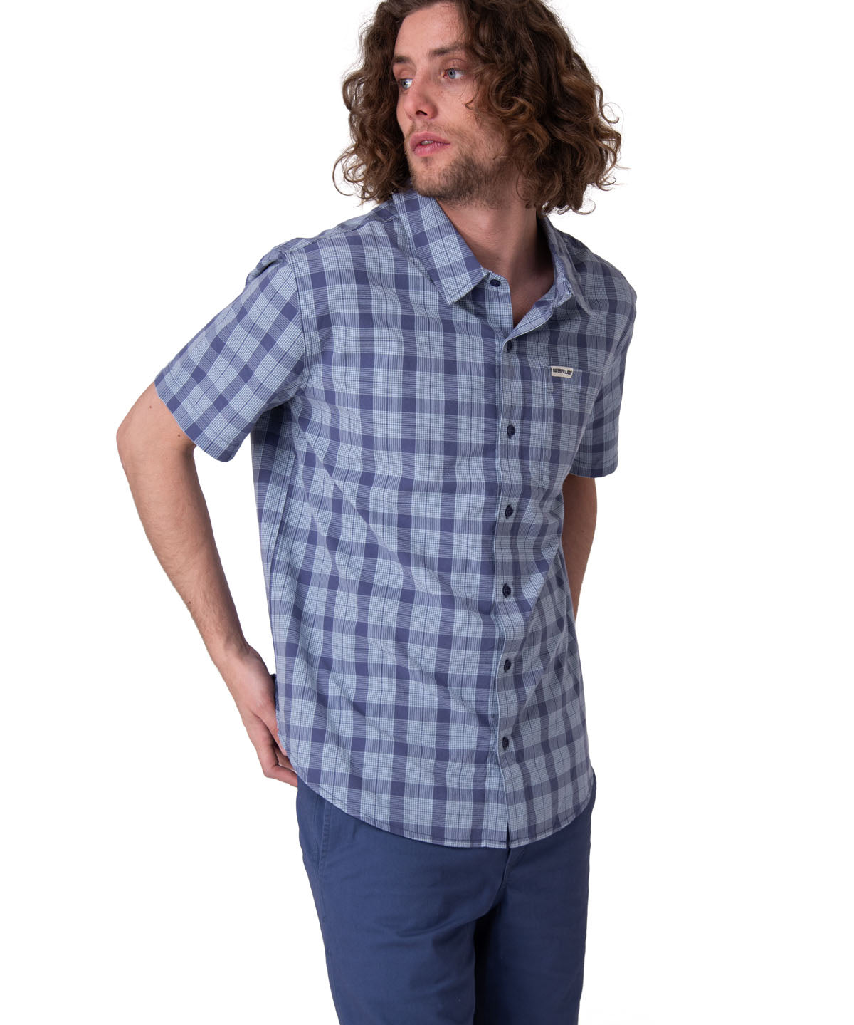 Camisa Manga Corta Hombre Poplin Shirt Ii Azul