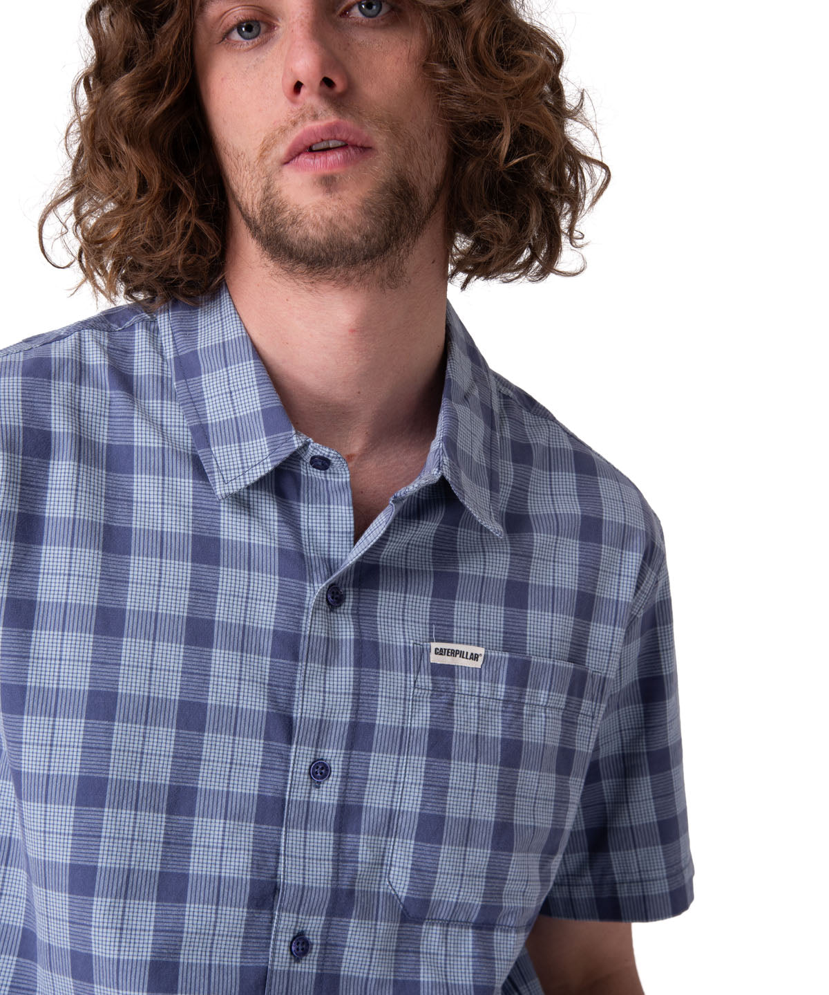 Camisa Manga Corta Hombre Poplin Shirt Ii Azul