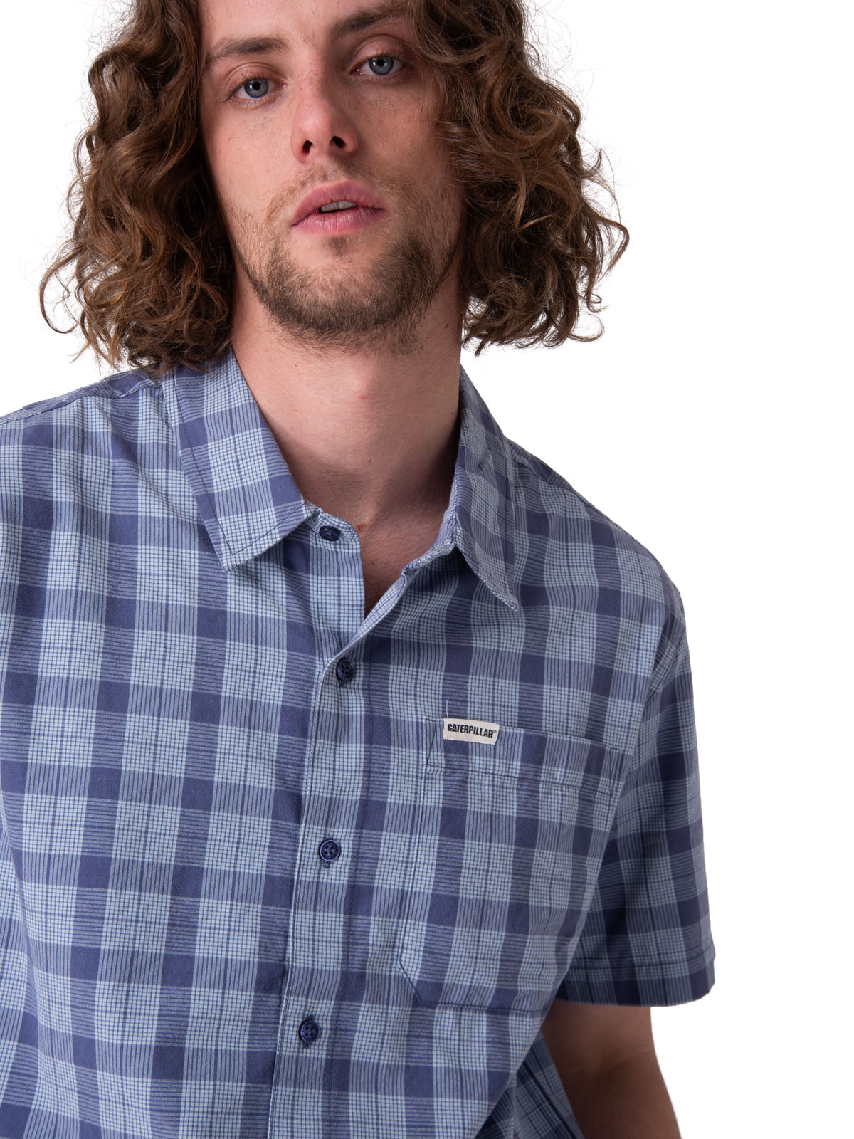 Camisa Manga Corta Hombre Poplin Shirt Ii Azul