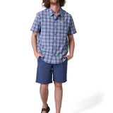 Camisa Manga Corta Hombre Poplin Shirt Ii Azul
