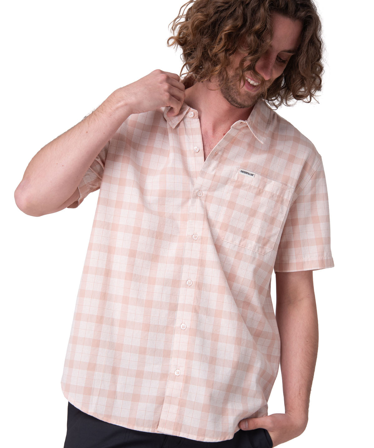 Camisa Manga Corta Hombre Poplin Shirt Ii Rosado