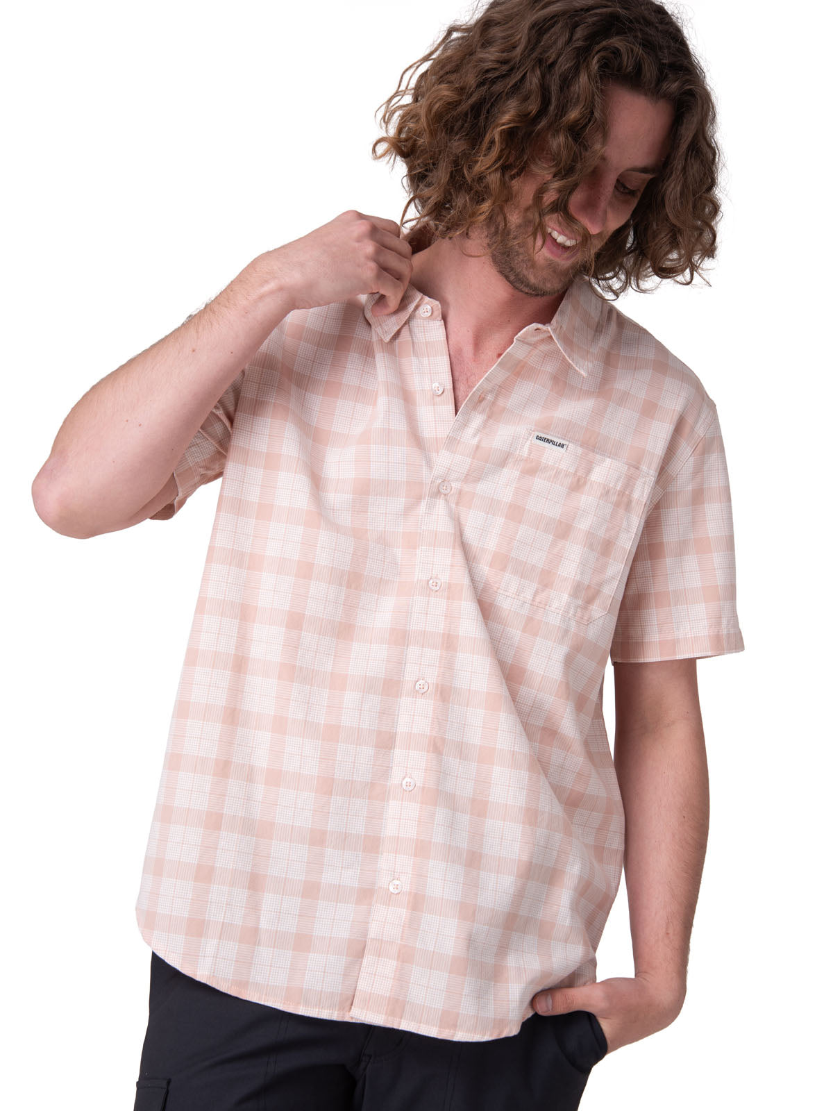 Camisa Manga Corta Hombre Poplin Shirt Ii Rosado