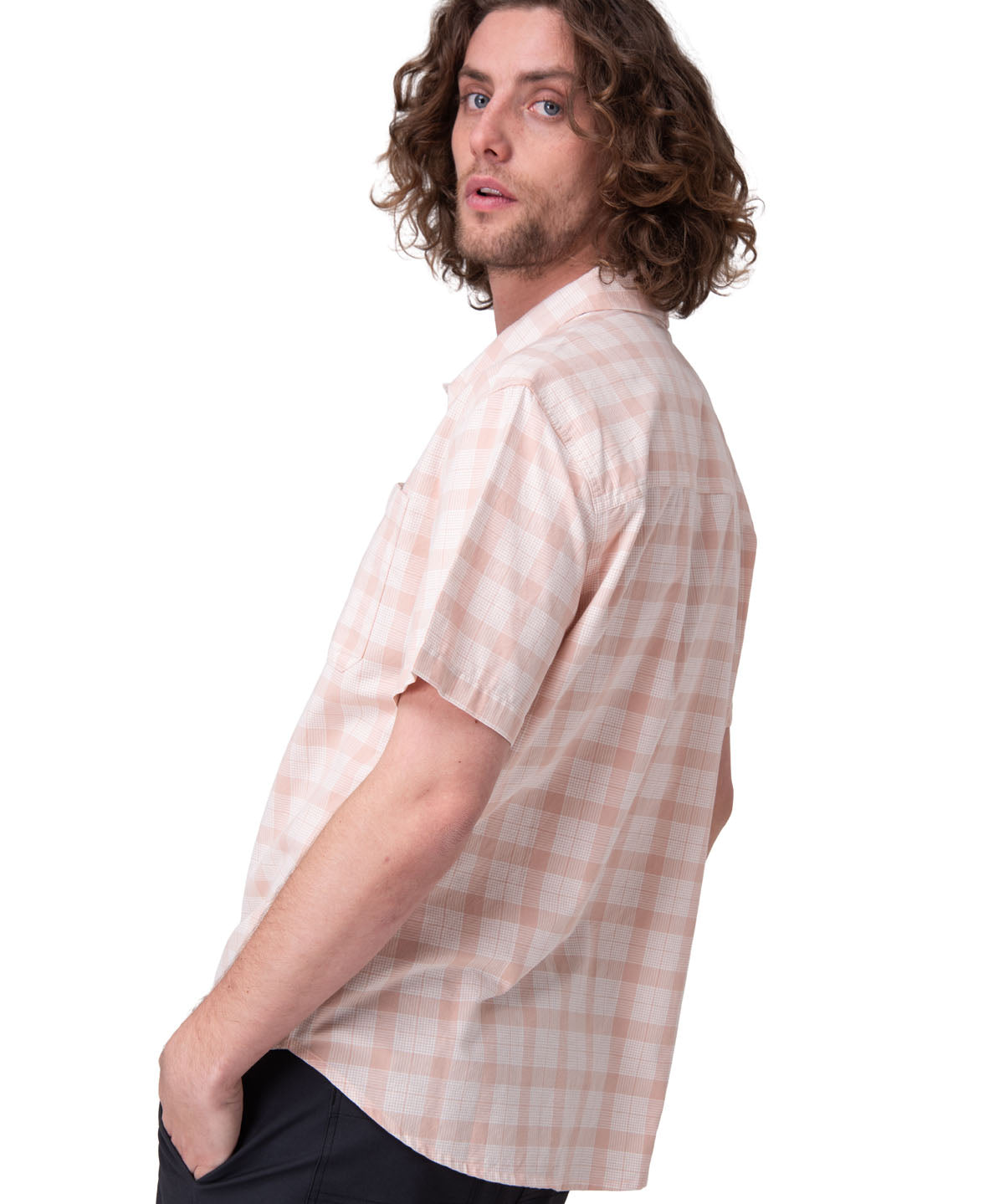 Camisa Manga Corta Hombre Poplin Shirt Ii Rosado