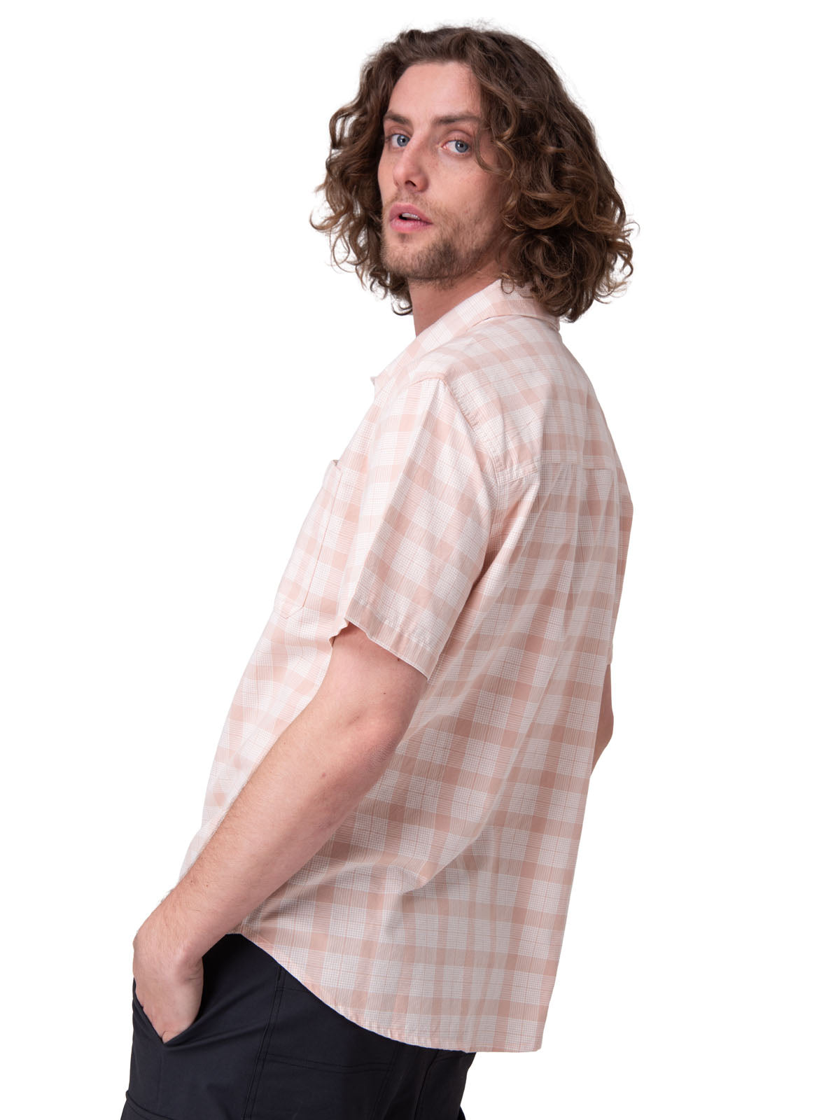 Camisa Manga Corta Hombre Poplin Shirt Ii Rosado