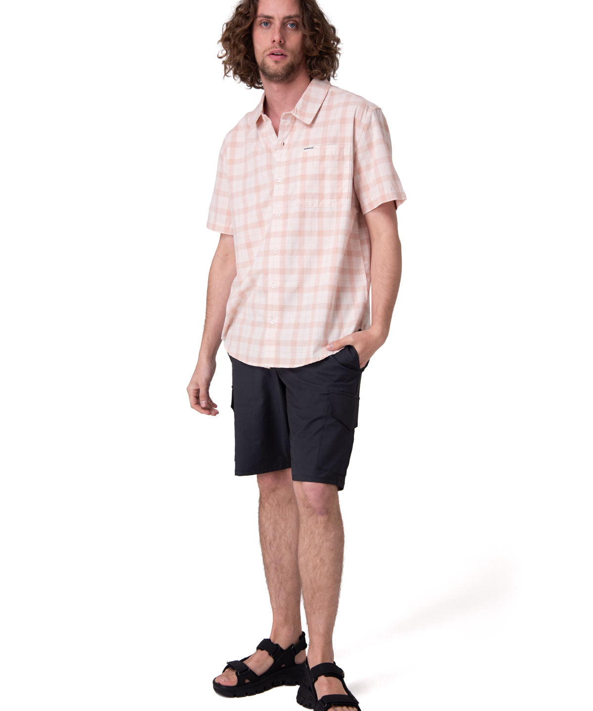 Camisa Manga Corta Hombre Poplin Shirt Ii Rosado