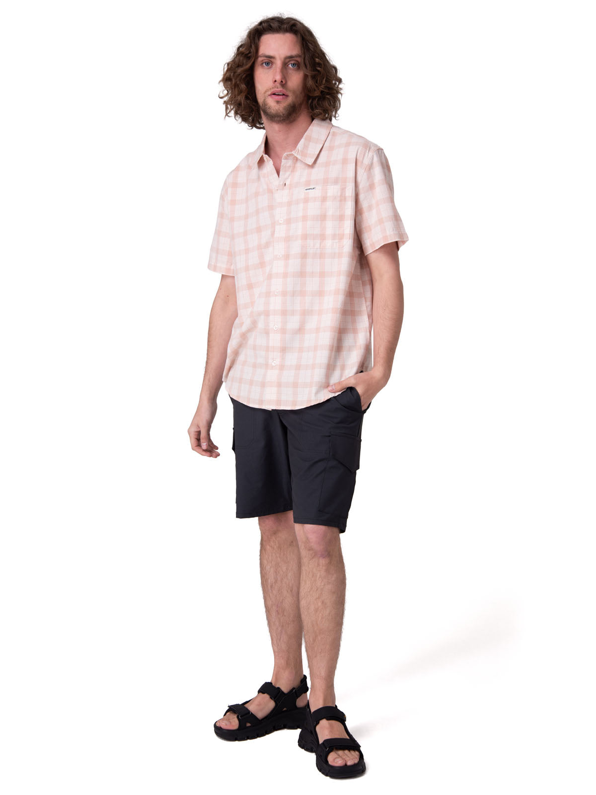 Camisa Manga Corta Hombre Poplin Shirt Ii Rosado