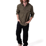 Camisa Manga Larga Hombre Tencel Blend Convert Verde
