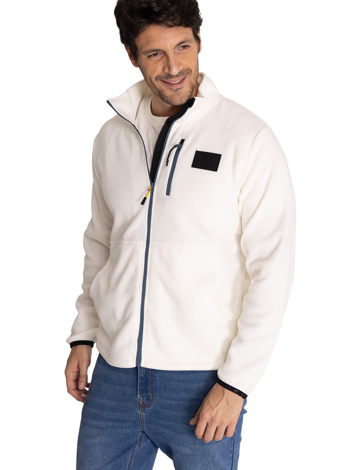 Polar Hombre Microfleece Full Zip  Beige CAT