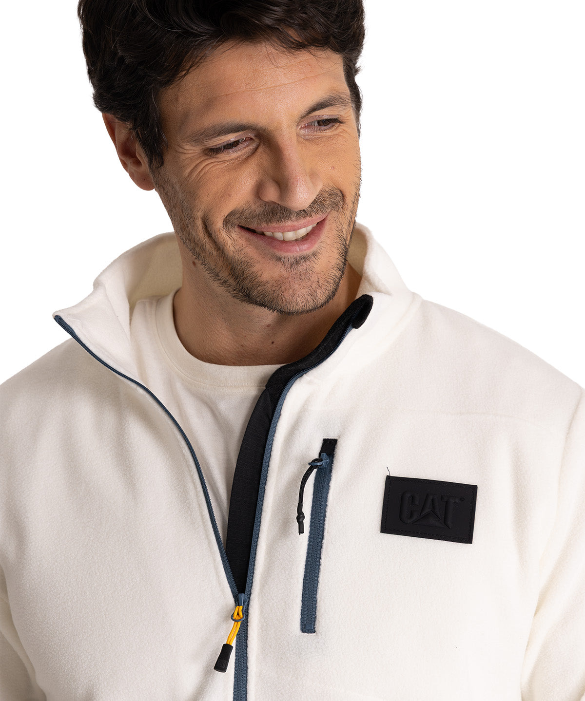 Polar Hombre Microfleece Full Zip  Beige CAT