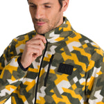 Polar Hombre Microfleece Full Zip Print Verde CAT