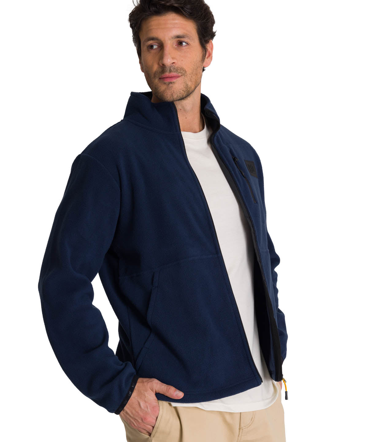 Polar Hombre Microfleece Full Zip Azul Petroleo CAT