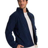 Polar Hombre Microfleece Full Zip Azul Petroleo CAT
