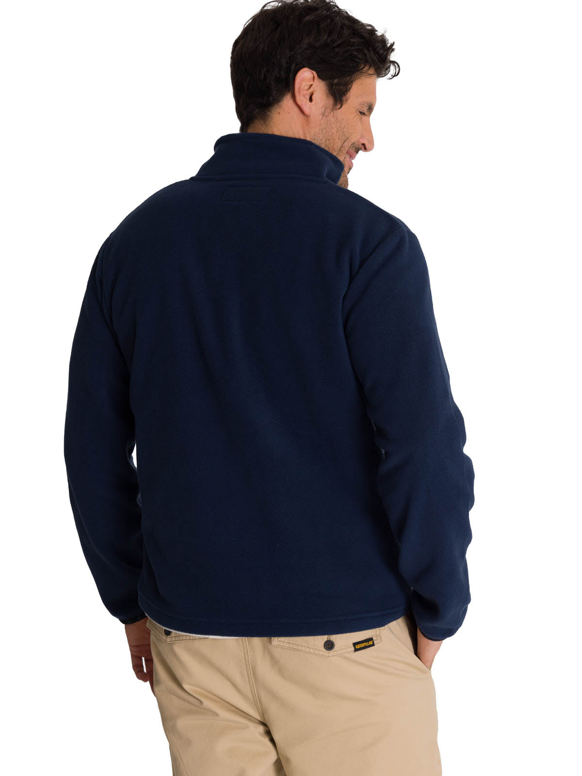 Polar Hombre Microfleece Full Zip Azul Petroleo CAT