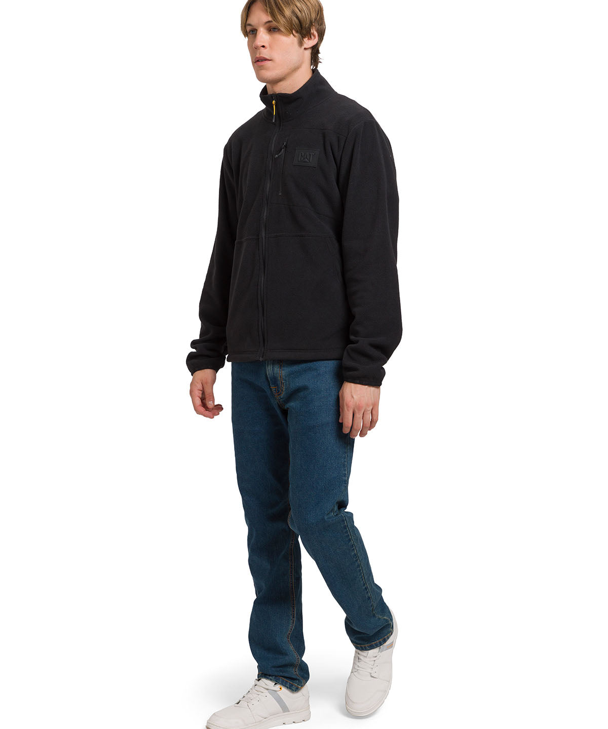 Polar Hombre Microfleece Full Zip Negro CAT