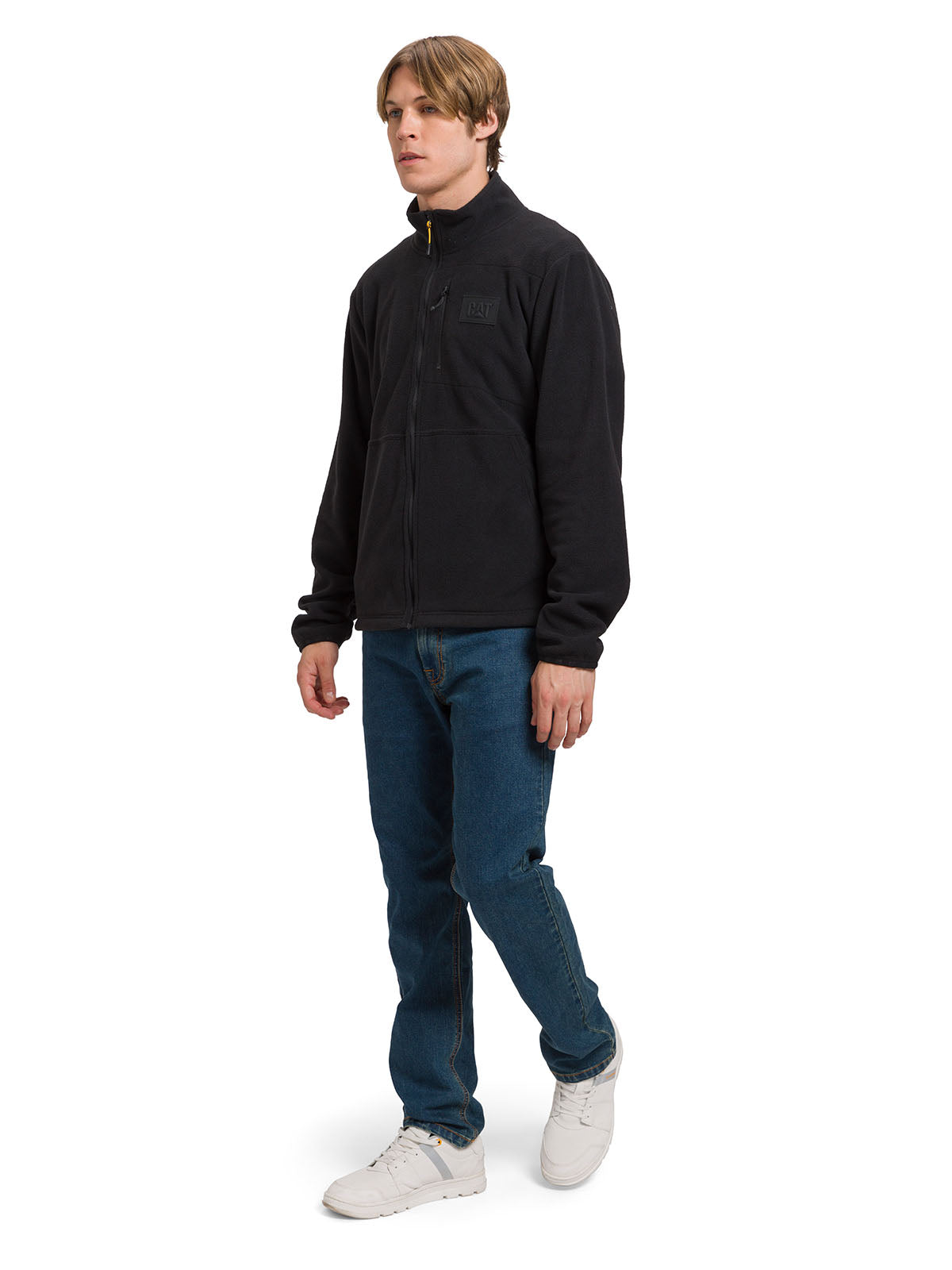 Polar Hombre Microfleece Full Zip Negro CAT