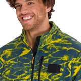 Polar Manga Larga Hombre Microfleece Quarter Zip Pullover Azul Cat